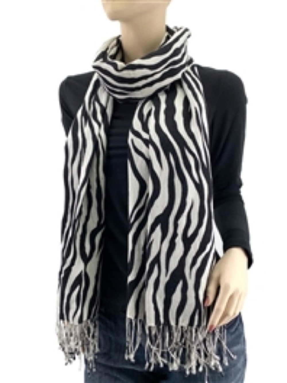 Zebra Animal Print
Pashmina Silk, Cashmere Blend...